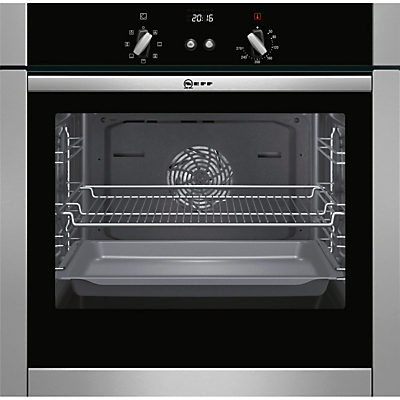 Neff B44M42N5GB Slide and Hide Built-In Single Oven, Stainless Steel